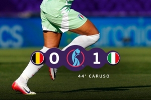 女足欧洲杯：意大利1-0轻取比利时，拜仁女足球员卡鲁索一击致胜